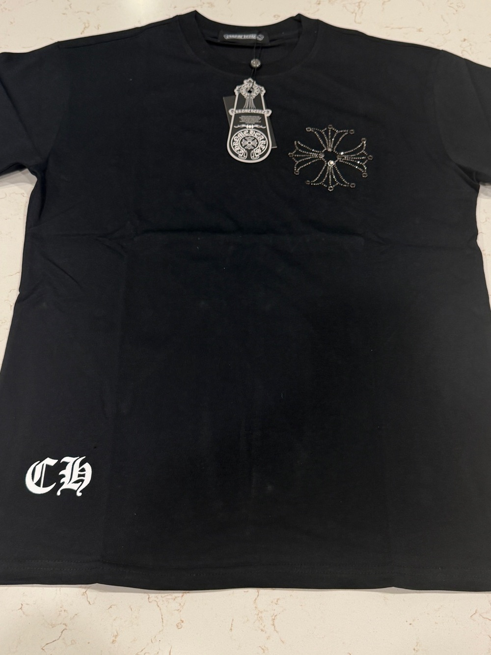 Black/Rhinestone T-Shirt